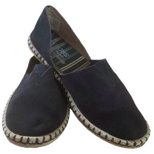 Bobs from Sketchers Memory Foam Slip On Boat Shoes - Navy Blue 34119